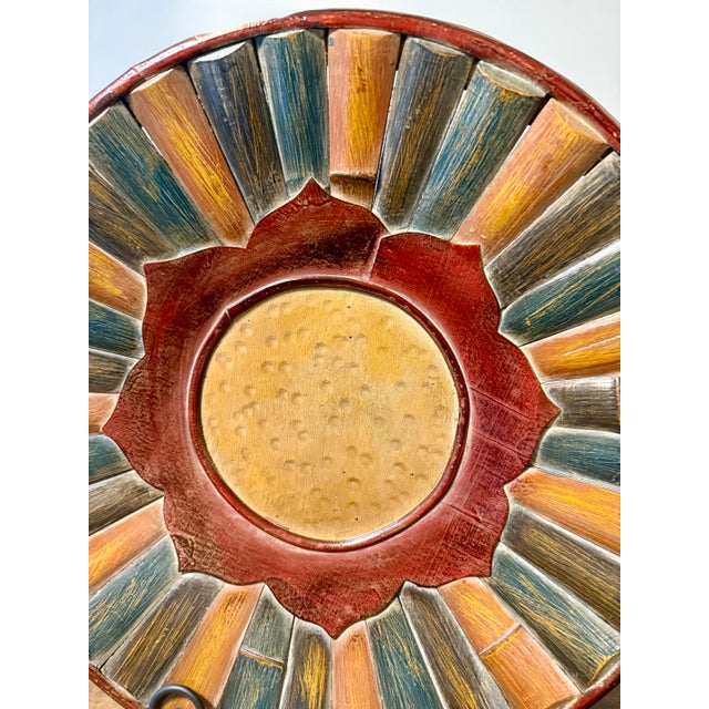 Mosaic Bamboo Art Wall Hanging For Sale - Image 9 of 12
