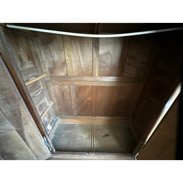 Large Alsatian Louis XV Style Wardrobe in Walnut, 18th Century For Sale - Image 5 of 18