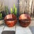 For your consideration a pair of round chairs constructed of solid block of exotic wood, unsure of the wood name, however...