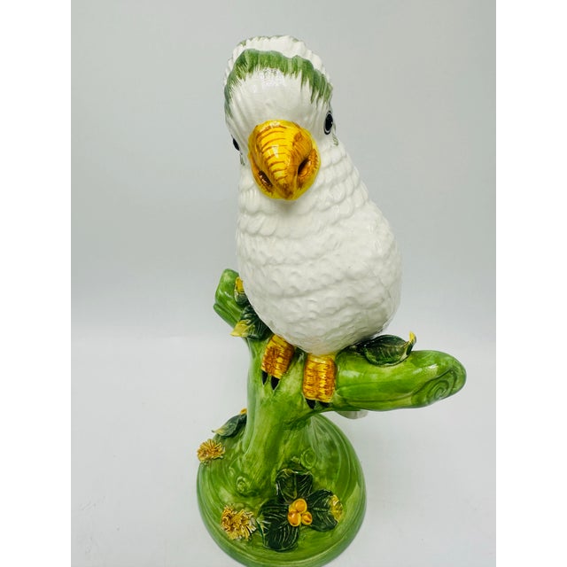 Ceramic Vintage Italian Ceramic Parrot For Sale - Image 7 of 7