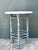 Vintage Postmodern Cast Aluminum Outdoor Side Table - 895 For Sale - Image 10 of 12