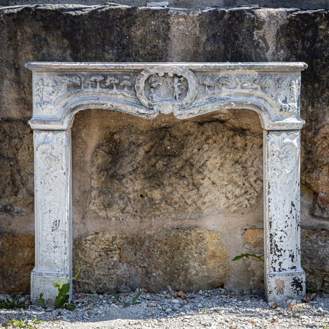 Ceramic 18th Century Baroque Fireplace Surround For Sale - Image 7 of 7
