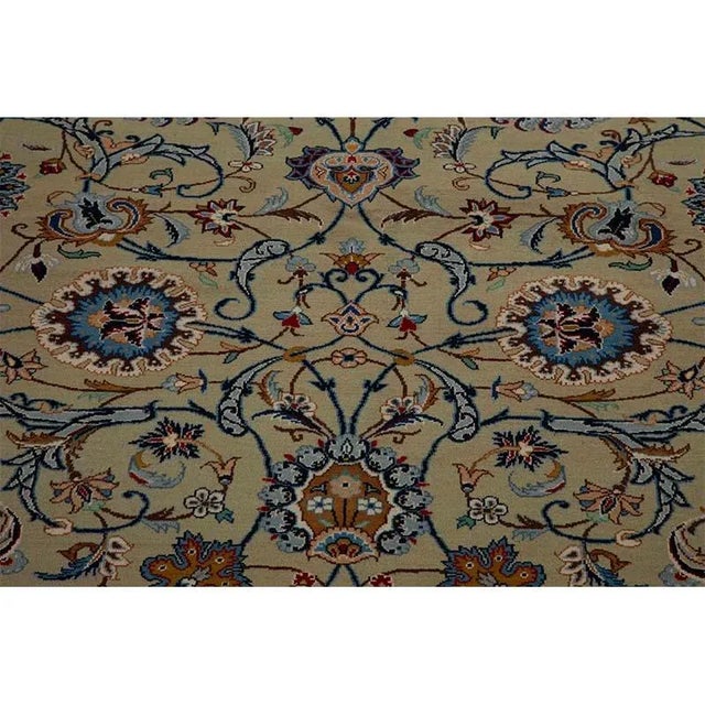 1970s Old Persian Kashan Masterpiece Rug 10’8″ X 14’8″ For Sale In Dallas - Image 6 of 11