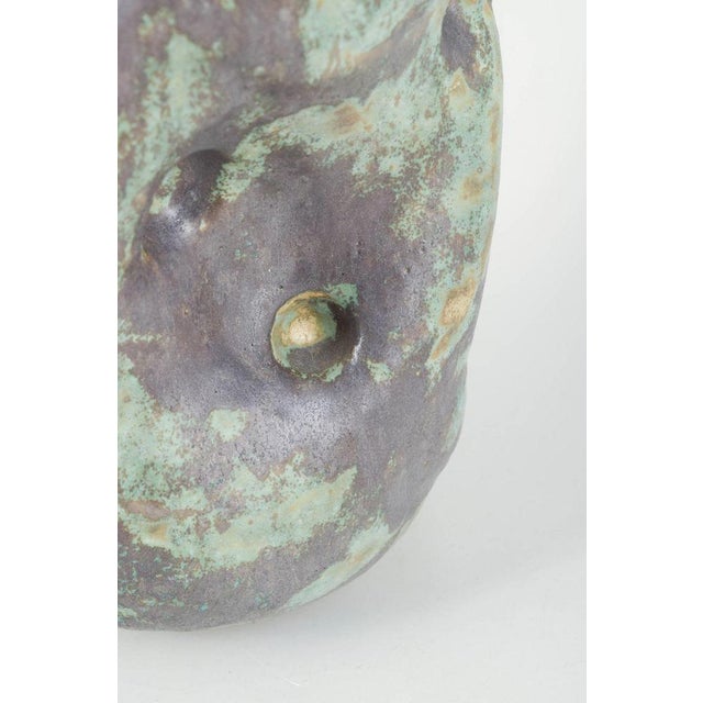 Ceramic Vessel with Copper Green and Black Glaze from Christina Muff, 2024 For Sale - Image 4 of 6