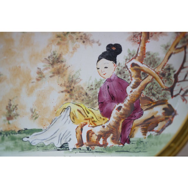 Mid 20th Century Halcyon Days England Chinese Chinoiserie Enamel Keepsake Box 2.5" For Sale - Image 12 of 13