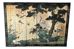 Stunning Mid-20th Century Chinese Export Six-Panel Coromandel Screen
