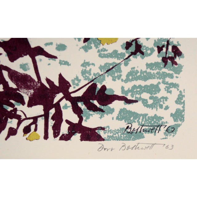 Printmaking Materials "Coast July No. 2" - Multi Layer Landscape Screenprint (9 of 23) by Dorr Bothwell For Sale - Image 7 of 9