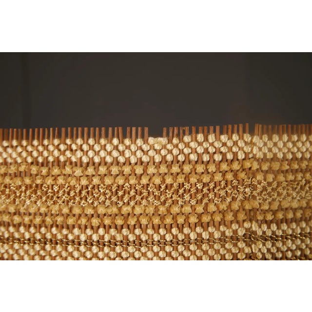 Sienna 1960s Maria Kipp Raffia Lampshade in Burnt Sienna and Honeycomb Stripe For Sale - Image 8 of 9