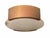 Bronze and Alabaster Flush Mount Light Fixture For Sale - Image 4 of 4