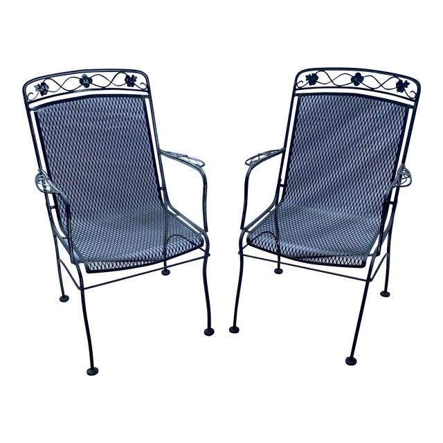 Vintage Mt Vernon Maple Leaf Russell Woodard Inspired Wrought Iron