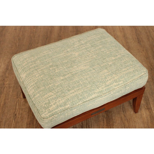 Tommy Bahama Early 21st Century Tommy Bahama Outdoor Patio Faux Wood Ottoman For Sale - Image 4 of 12
