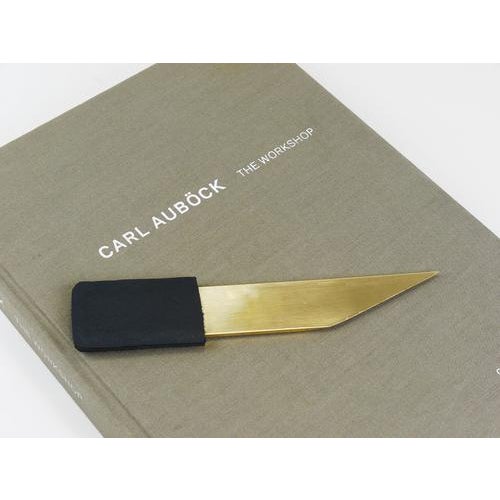 Large No. 4215 Letter Opener Knife in Brass and Leather by Carl Auböck, Vienna, Austria, 1950s For Sale - Image 9 of 12