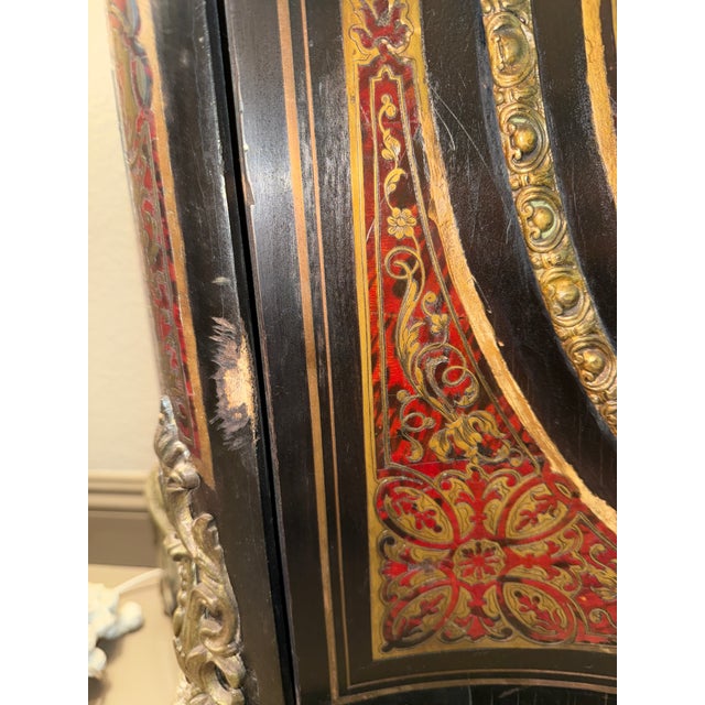 Napoleon III Boulle Marquetry Side Cabinet Mid-19th Century For Sale - Image 9 of 18