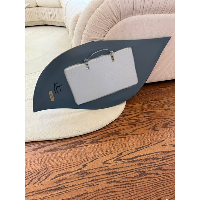Vintage Artist Signed Jan Jacque Pottery Mirror For Sale - Image 11 of 12