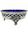 Early 20th Century Vintage Ritz Paris Cobalt Blue Glass Dish Silver Stand Hotel Ashtray France For Sale - Image 5 of 11