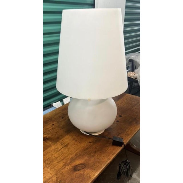 Iconic Model 1853 table lamp, designed by French master glassmaker and decorator Max Ingrand in 1954 for the Italian...