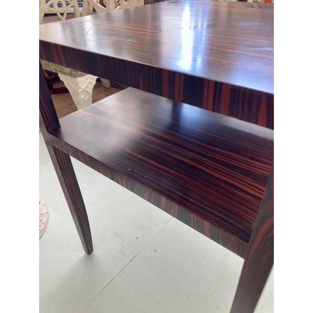 Todd Hase Michel Macassar Ebony Side Table (Original Floor Sample) For Sale - Image 9 of 12