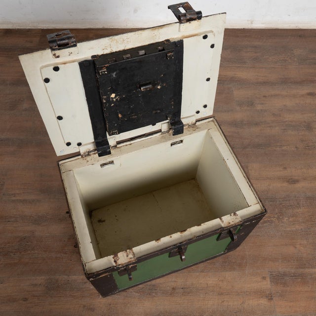 Industrial Late 19th Century Iron Lock Box From Sweden For Sale - Image 3 of 11