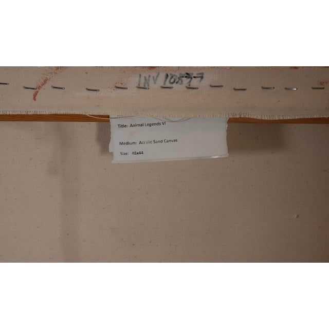 Florence Putterman (1927-2021) - Acrylic & Sand on Canvas For Sale In West Palm - Image 6 of 6