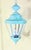 Verdigris Vintage Solid Brass Hanging Lantern Hexagonal 3-Light Pendant With Verdigris For Sale - Image 8 of 14