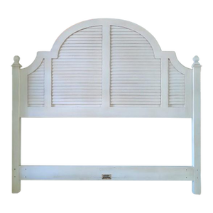 Ethan Allen Cottage / Coastal Headboard in Antique White (Full/Queen)