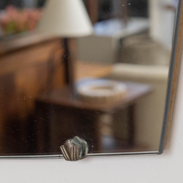 1930s French Art Deco Rectangular Beveled Mirror For Sale In Los Angeles - Image 6 of 9