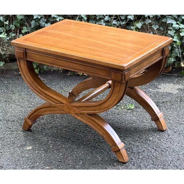 Vintage Drexel Heritage Triune Collection End Tables / Benches - A Pair For Sale - Image 9 of 12