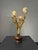 Mid-Century Hollywood Regency Italian Gilt Tole Four-Light Tulip Table Lamp on Turned Wood Base, 1960s For Sale - Image 10 of 17