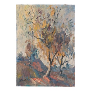 Sebastià Badia, Landscape with Trees, 1980s, Oil on Canvas For Sale