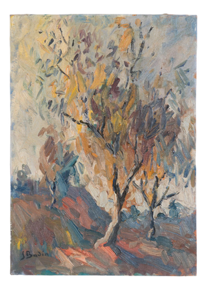 Sebastià Badia, Landscape with Trees, 1980s, Oil on Canvas