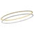 Modern Tesora Contemporary Yellow and White 18 Karat Gold and Diamond Bangle Bracelet For Sale - Image 3 of 8