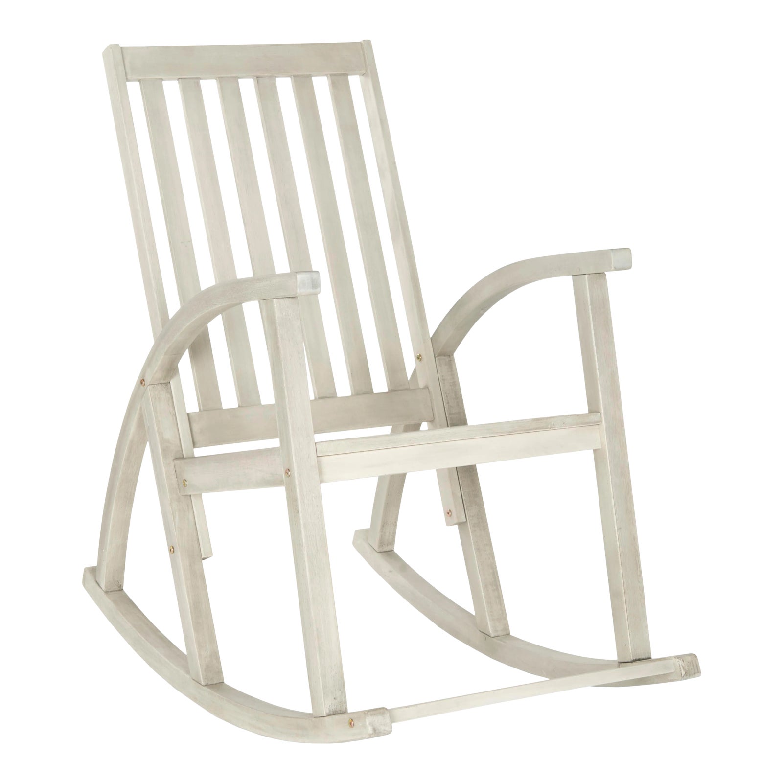Daniel Rocking Chair in Whitewash | Chairish