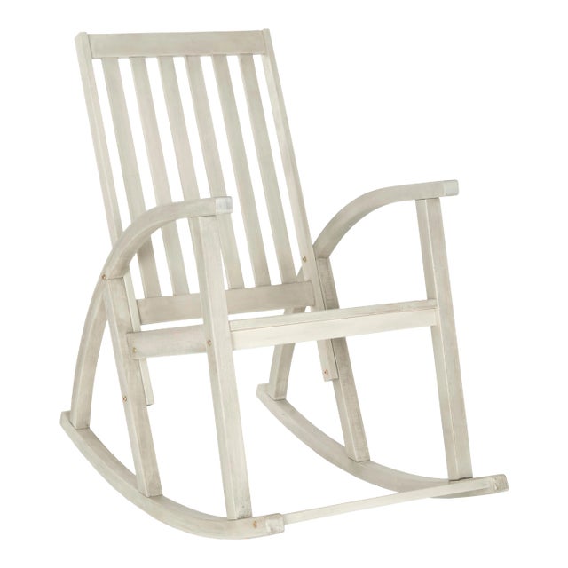 Daniel Rocking Chair in Whitewash For Sale