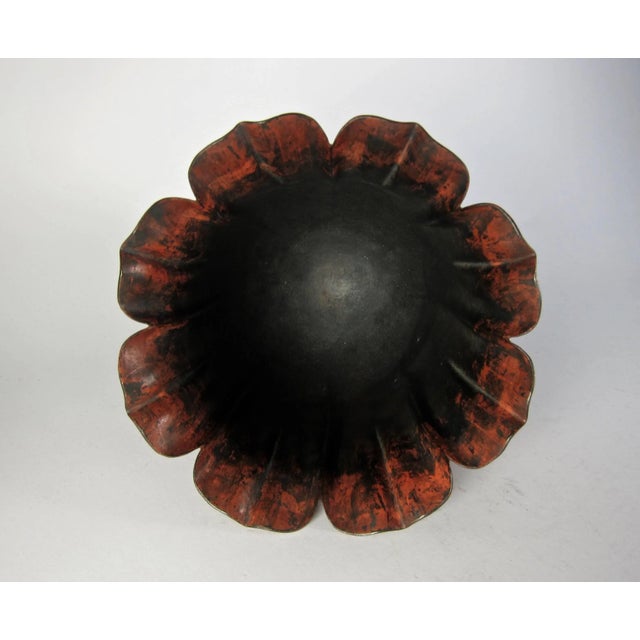 Marie Zimmermann Fluted Scarlet Floriform Vase, Circa 1915 For Sale - Image 9 of 11