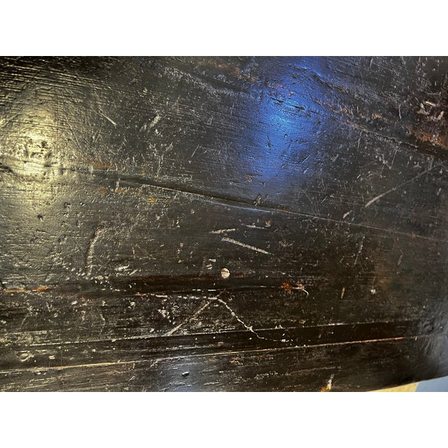 Antique Chinese Square Black Lacquer Coffee Table For Sale - Image 12 of 12
