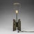 Metal bronze table lamp Anonymous, France, 1970s. This rare model is in good condition and has been rewired to European...
