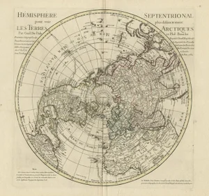 Antique Map of the Northern Hemisphere, 1782