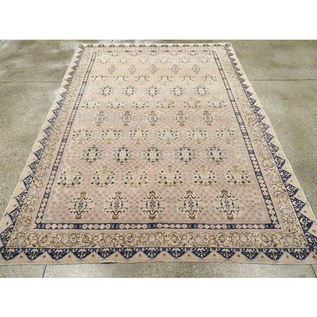 Mid 20th Century Galerie Shabab Collection Mid-20th Century Handmade Turkish Sivas Accent Rug For Sale - Image 5 of 10