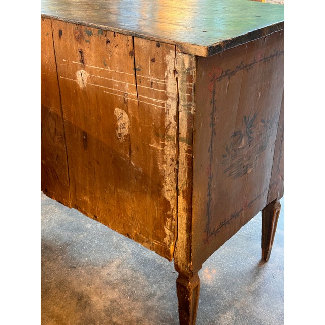18th Century Italian Neoclassical Painted Chest For Sale - Image 11 of 13