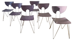 Mikado 1800 Chairs by Walter Leeman for Kusch+Co, 1979, Set of 6