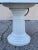 Early 20th Century Antique Victorian White Cast Iron Porcelain Enamel Pedestal Bathroom Sink For Sale - Image 5 of 12