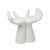 Studio A Home Studio a Deft Hands Ceramic White Stool For Sale - Image 4 of 5