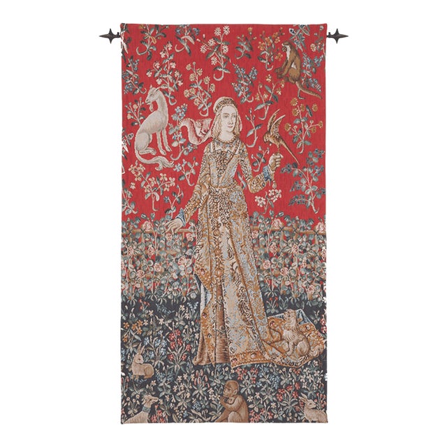 Lady of Cluny Loom Woven Tapestry - 145 X 75 Cm (4'9" X 2'6") - Requires Rod Size 2 For Sale