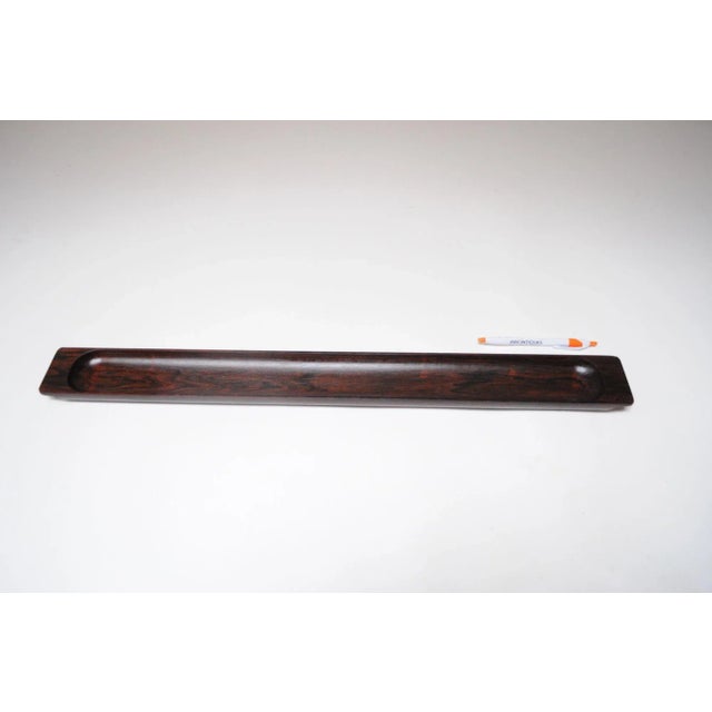 Sculptural Mid-Century Modern Elongated Rosewood Tray For Sale In New York - Image 6 of 12