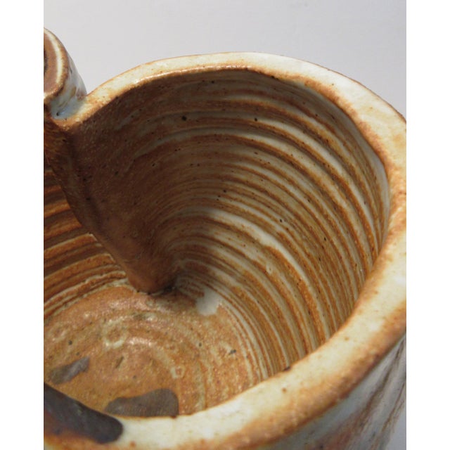 Vintage David Keyes Early Studio Pottery Vase Pacific Northwest Stoneware MCM 1960s For Sale - Image 9 of 11