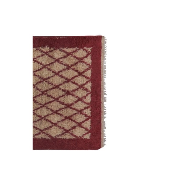 Vintage Organic Woon Brown Angora Mohair Tulu Rug Runner For Sale - Image 4 of 12