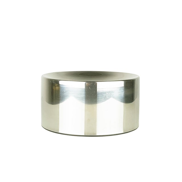 Steel and Black Plastic Table Ashtray by Emma Gismondi Schweinberger for Artemide, 1960s For Sale - Image 11 of 11