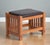 Brown Mission Oak Foot Stool - Spindles Micheals Cherry For Sale - Image 8 of 8