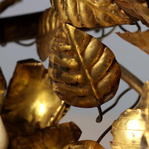 Fifteen-Light Wall Lamp in Iron and Sheet Metal For Sale - Image 5 of 7