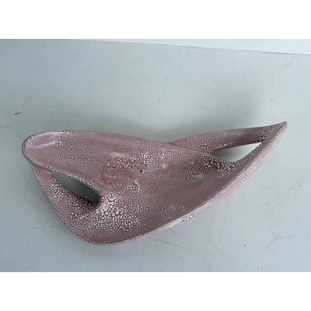 Mid 20th Century Midcentury Biomorphic California Pottery Center Piece For Sale - Image 5 of 6